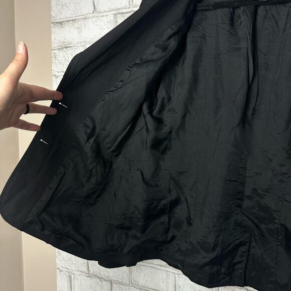 Club Monaco Blazer Wool Viscose Jacket Single Breasted Preppy Business Black 6 - Picture 4 of 7